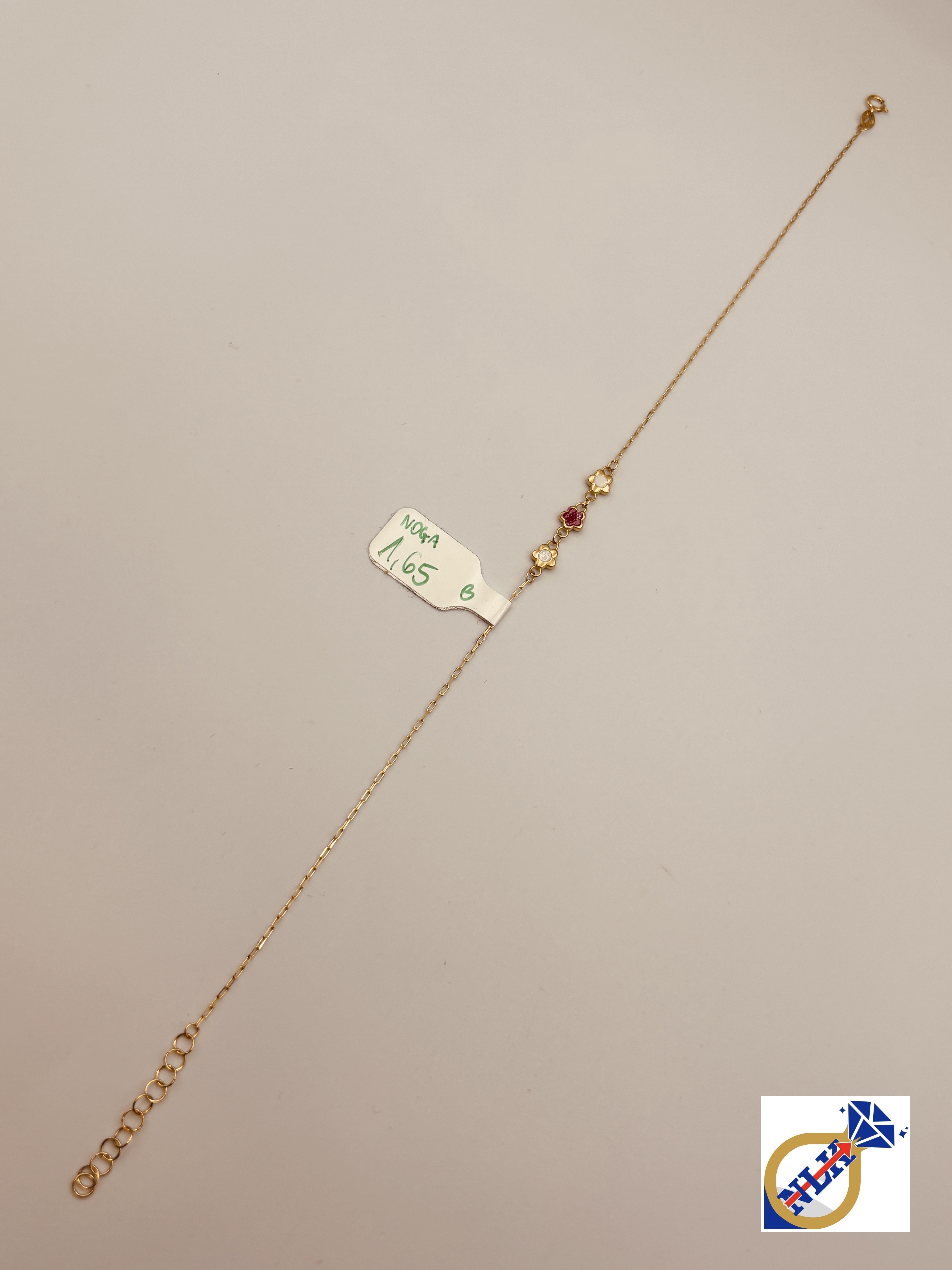 Piękna Złota Bransoletka Na Nogę próby 585(14K) T3B2445